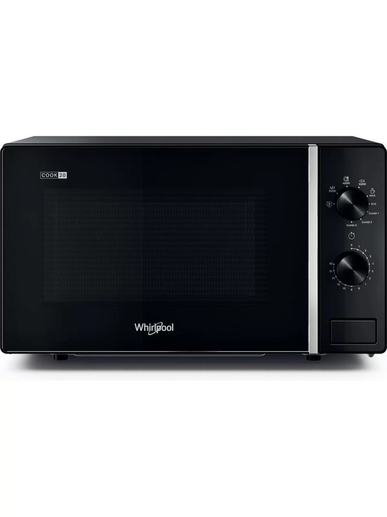 Микроволновая печь Whirlpool MWP 103 B (20 л, 700 Вт, переключатели поворотный механизм, гриль, черный)-0