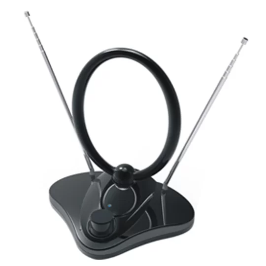 Антенна комнатная с усилителем МВ+ДМВ UVR-AV1000N-0