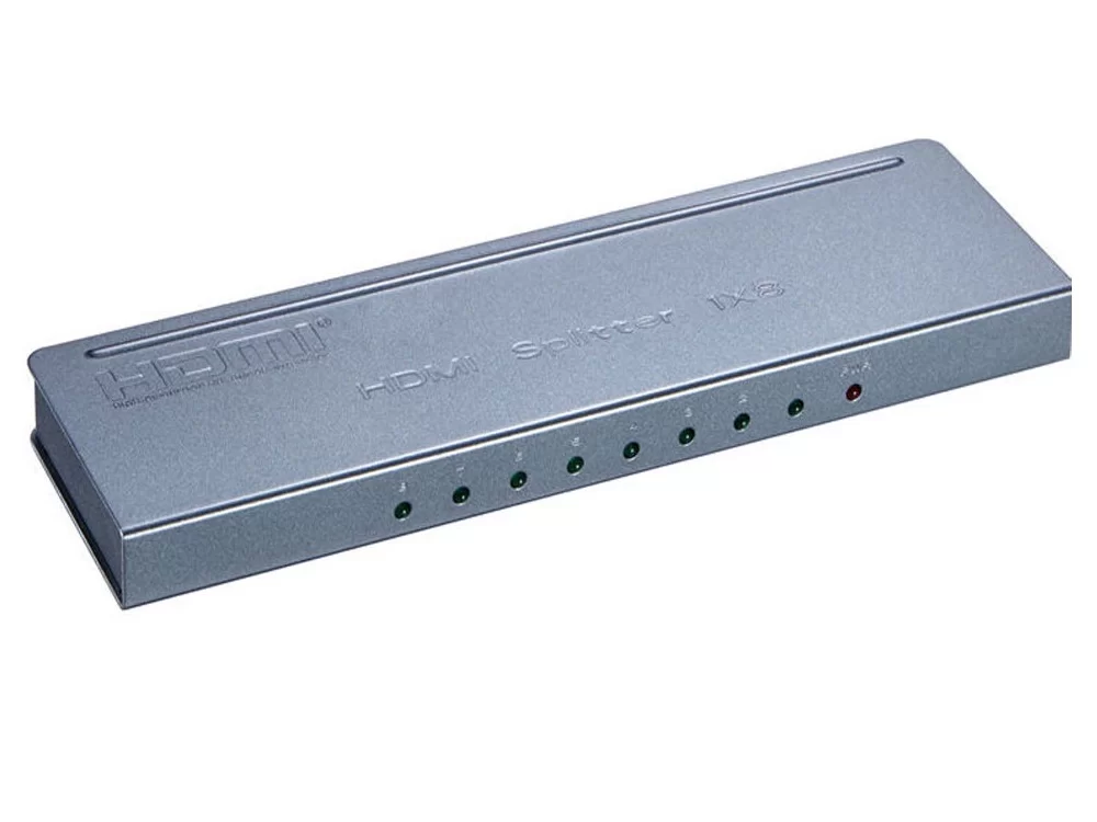 DSP Разветвитель Orient HSP0108H-mini, HDMI 4K Splitter 1-8, HDMI 1.4/3D, UHDTV 4K(3840x2160)/HDTV1080p/1080i/720p, HDCP1.2, (Без БП)-0