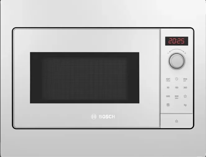 Микроволновая печь встраиваемая Bosch BFL523MW3 (Serie2 / белый / 20л / ширина - 49,5 см / 800Вт)-0