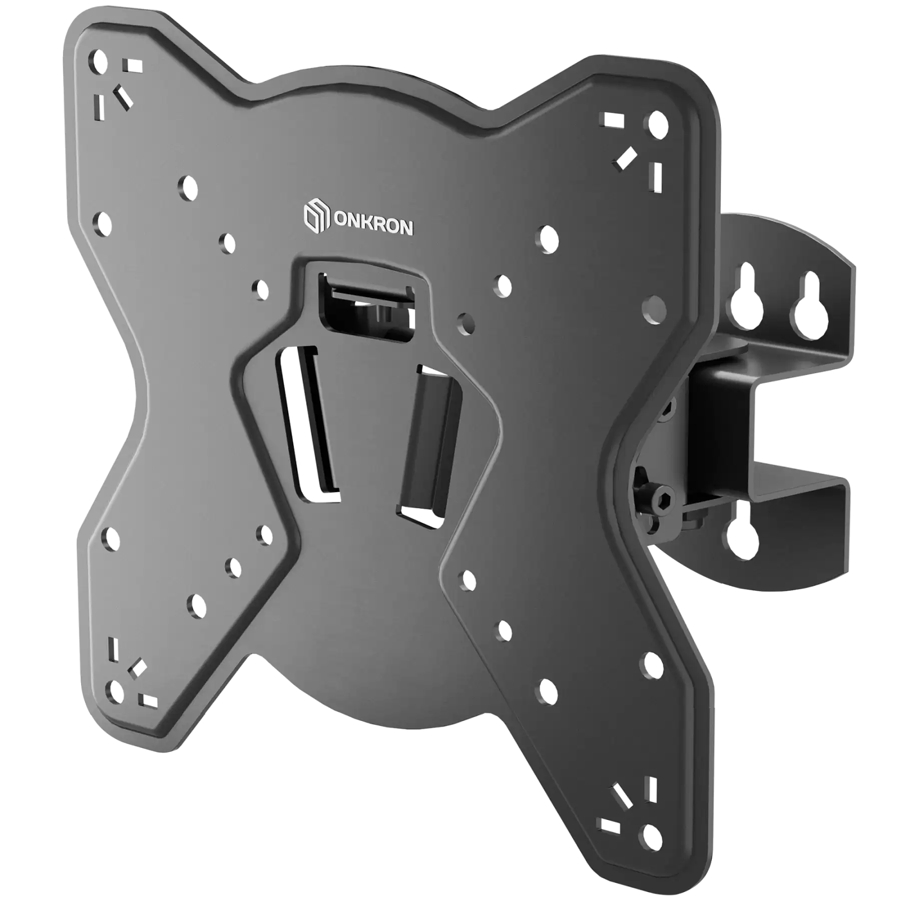 Кронштейн для ТВ ONKRON M3S чёрный, для 17"-43", наклон 8°, поворот 45°, нагрузка до 35 кг, расстояние до стены 85 мм-0