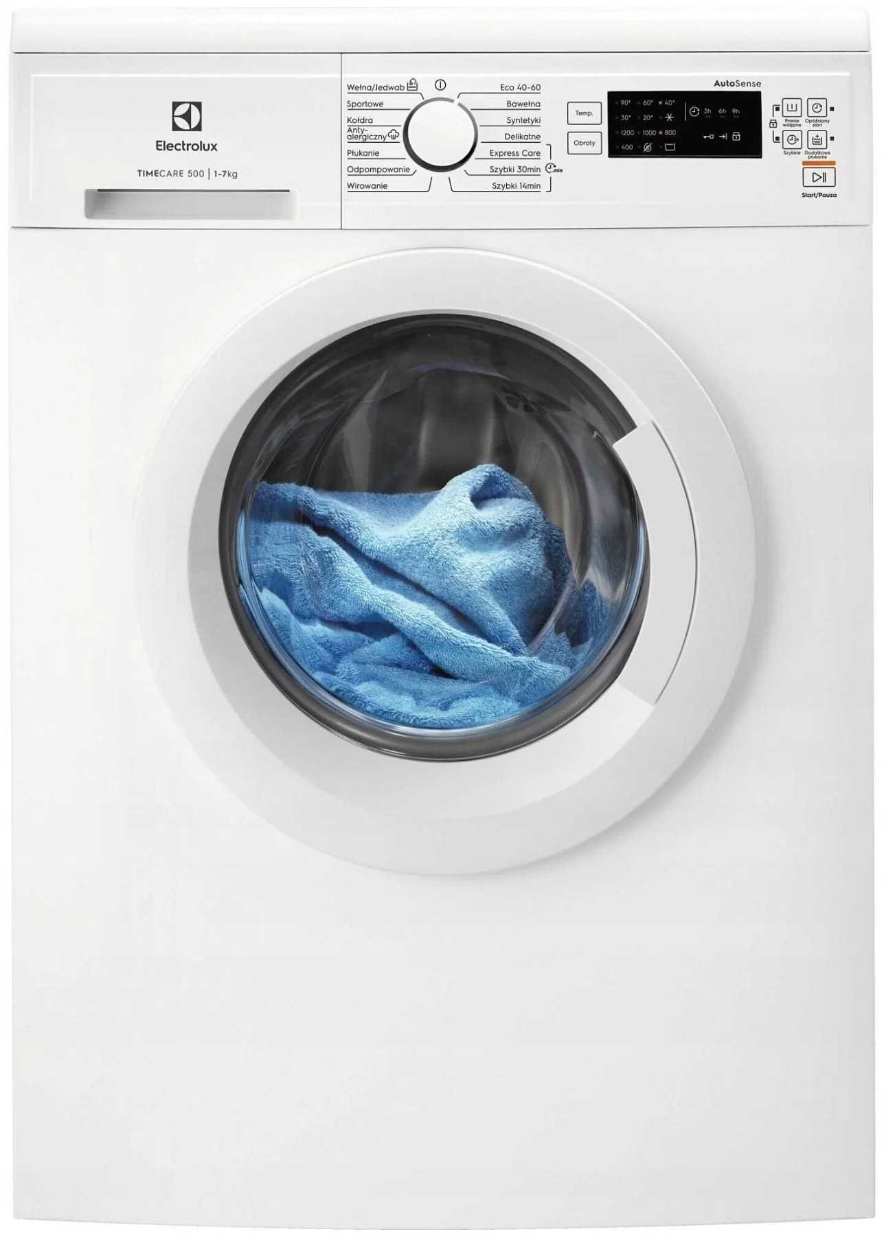 Стиральная машина Electrolux EW2FN527WP (TimeCare 500 / 54-56,8см / 7кг / 1200об / пар / AutoSense / Anti-Allergy / А+++)-0
