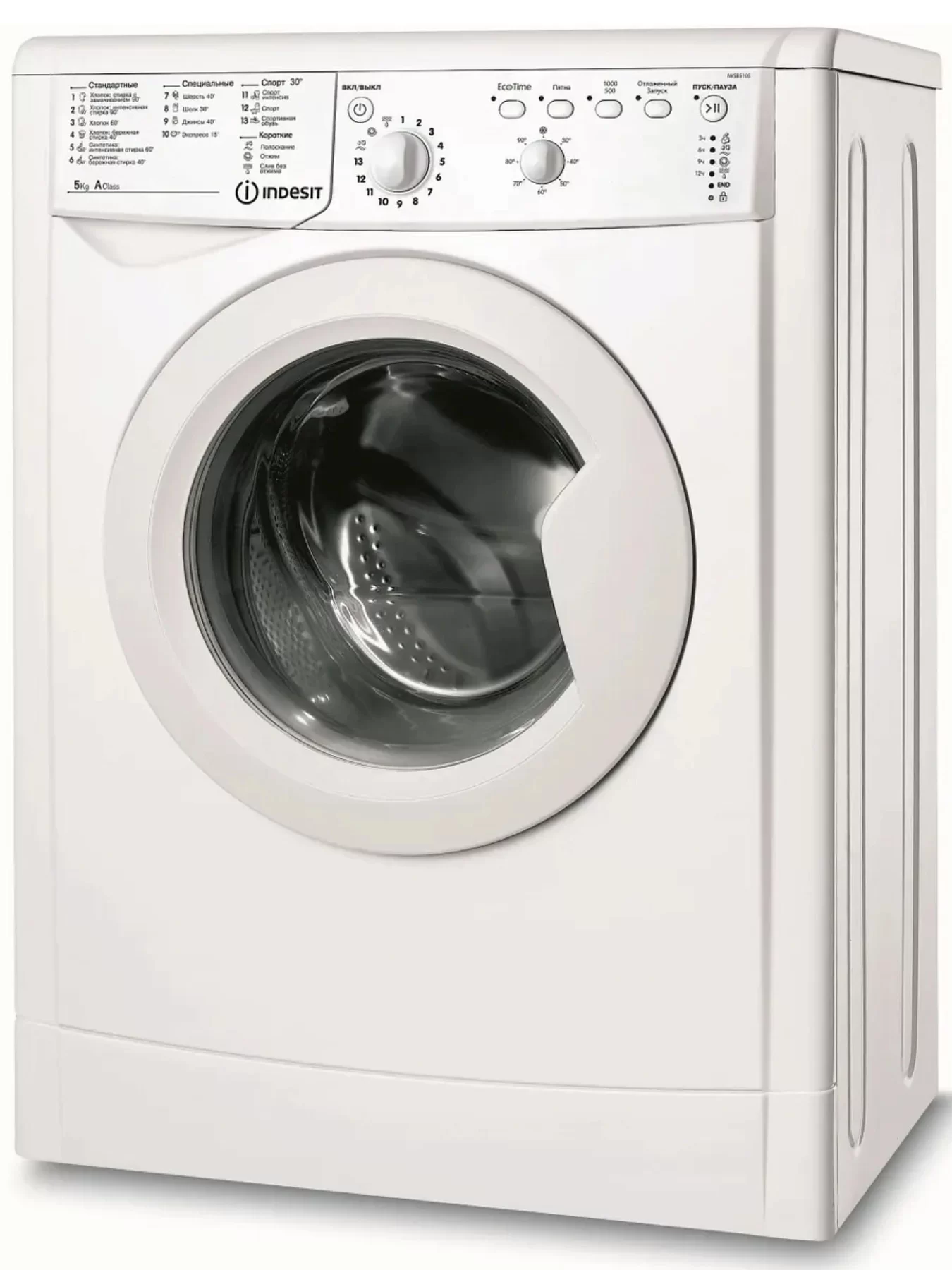 Стиральная машина Indesit IWSB 5105 (CIS) (42 см / 5кг / 1000об / Eco Time / A)-0
