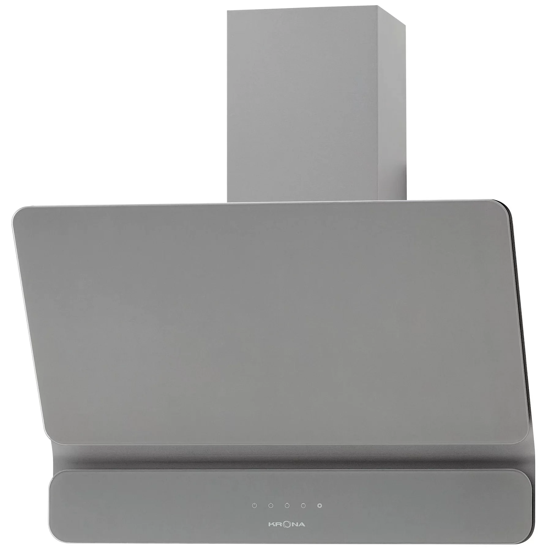 Вытяжка наклонная KRONA MYSTERIUM 600 GLASS GR S (950 м³/ч / 100 Вт / LED освещение 2x1 Вт / ширина - 59.6 см / белый / стекло)-0