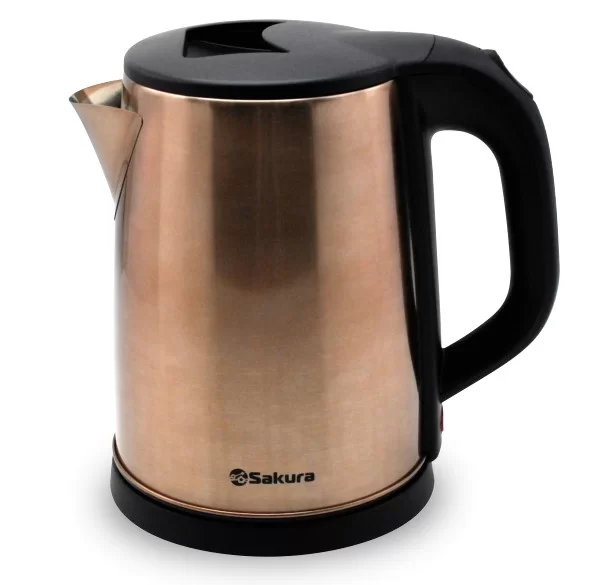 Чайник Sakura SA-2149Z (1800 Вт / 2 л / металл / шампань+черный)-0
