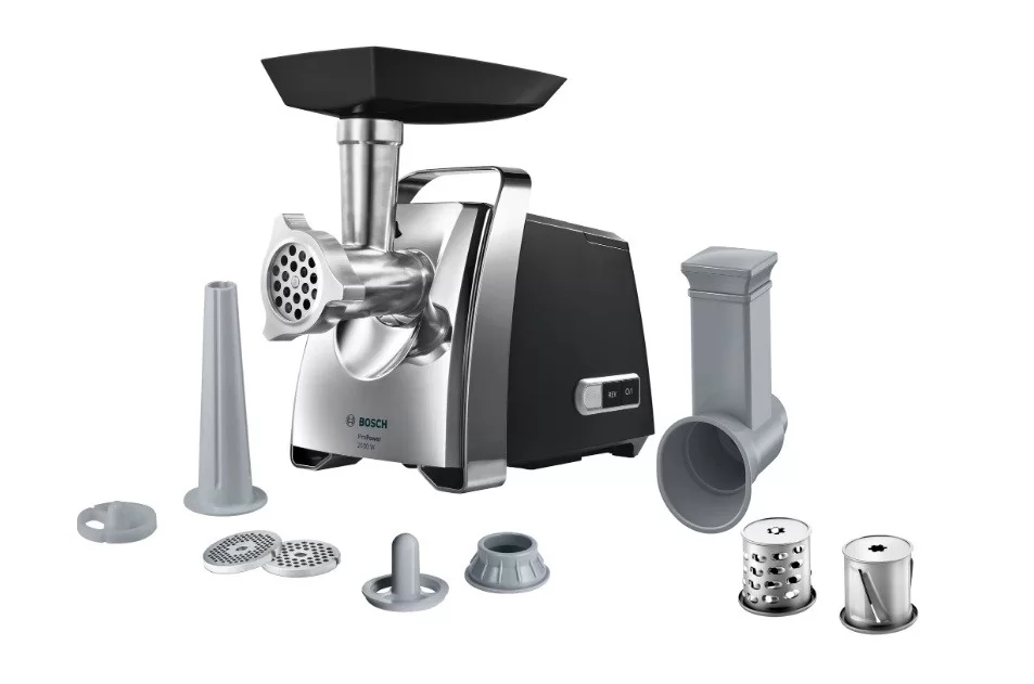 Мясорубка Bosch MFW67440 (2000 Вт/ 3,5 кг/мин/ реверс/ черный)-0