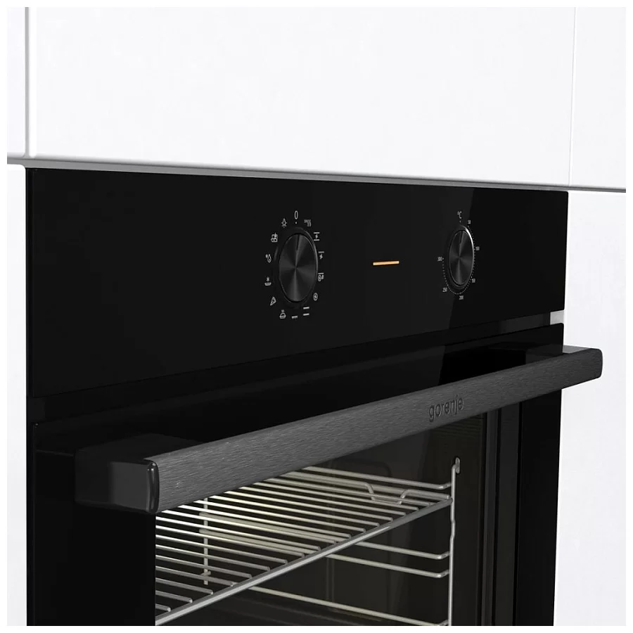 Духовой шкаф Gorenje BO6717E03BG (Essential / 77 л / до 300 °C / Чёрный, стекло / AquaClean / PerfectGrill / съемные направляющие / А)-3