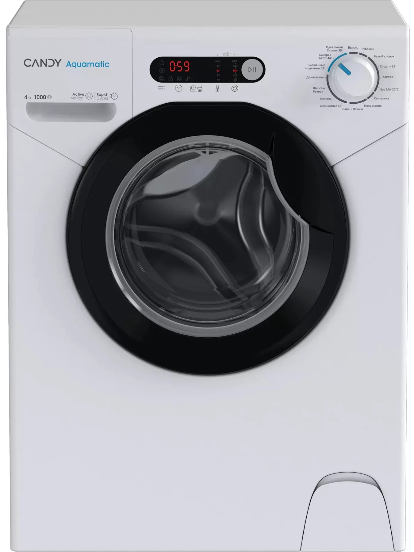 Стиральная машина Candy Aquamatic AQUE 1043DR-07 (Высота - 70 см / 47.5см / 4кг / 1000об / A)-0