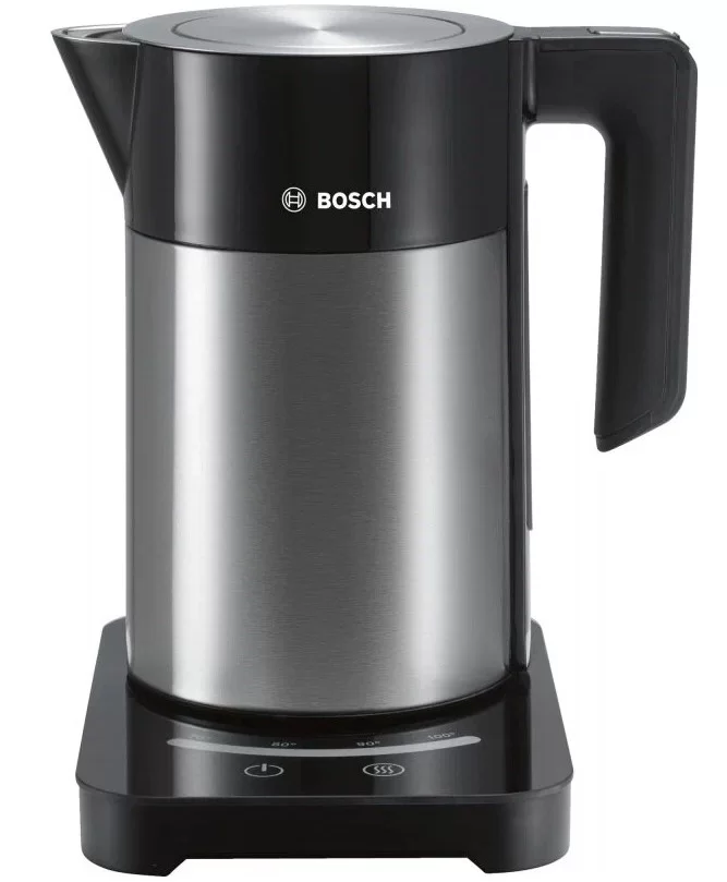 Чайник Bosch TWK7203 (2200Вт / 1,7л / металл / черный / контроль температуры)-0