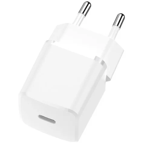 Сетевое зарядное устройство TFN NANO WCRPD09 (USB C PD/3A/20W/быстрая зарядка PD/белое)-0