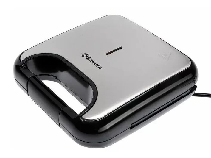 Сэндвичница Sakura SA-7422S (750 Вт/ антипригарное покрытие/ корпус - металл, пластик)-0