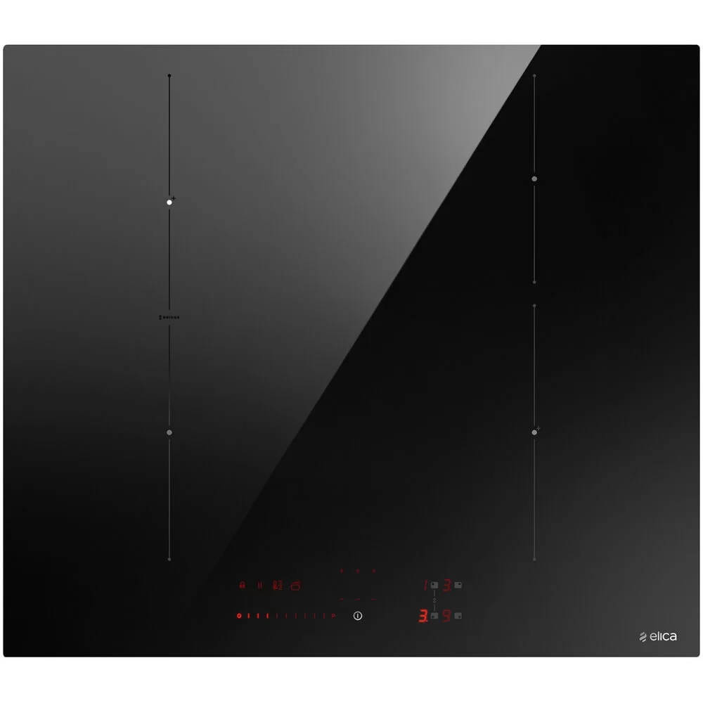 Поверхность индукционная Elica RATIO 604 PLUS BL (Черная / стеклокерамика / 4 конфорки / Booster / Bridge / 4.5 кВт)-0