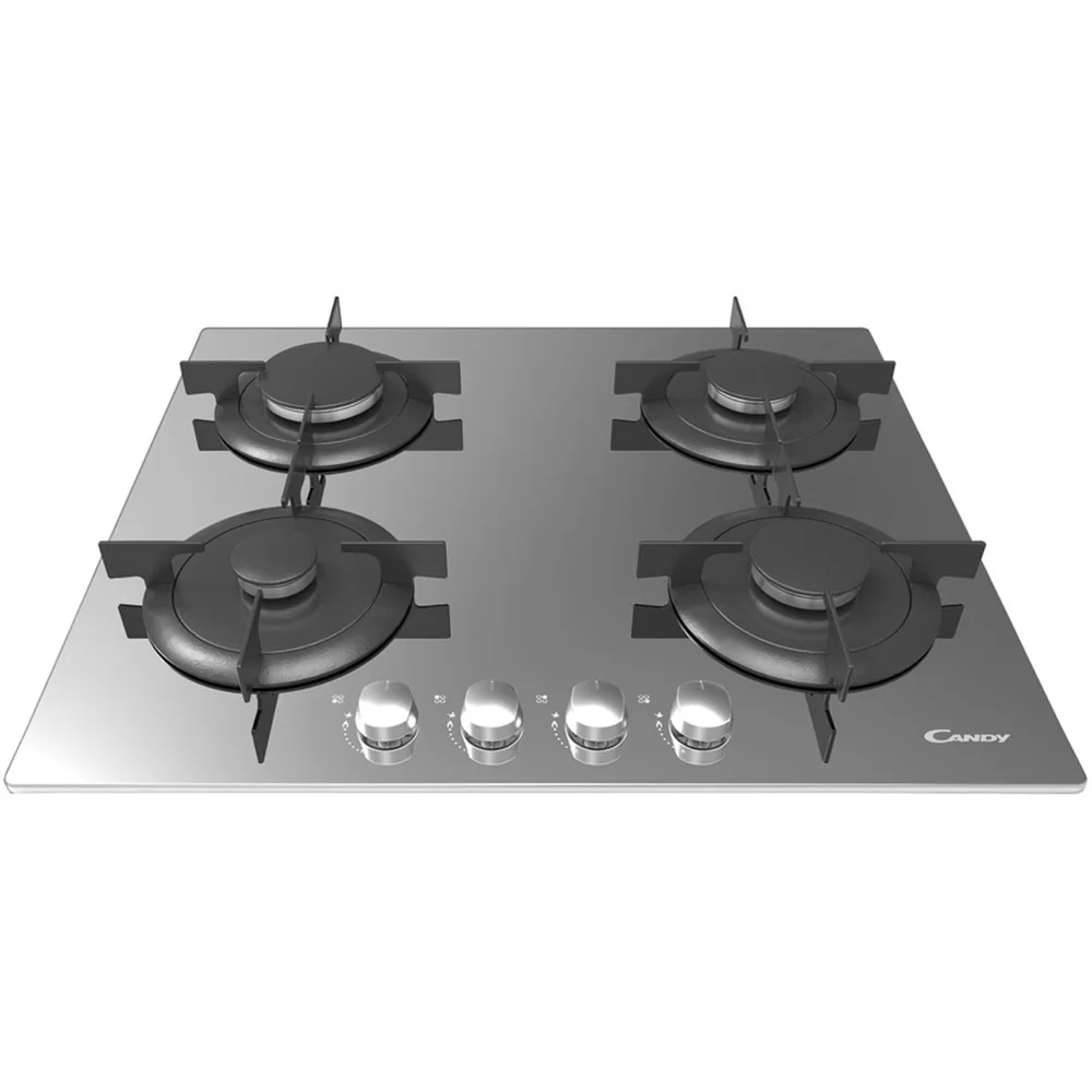 Поверхность газовая Candy CVG64SGX (Timeless / серый / закаленное стекло / сталь)-3