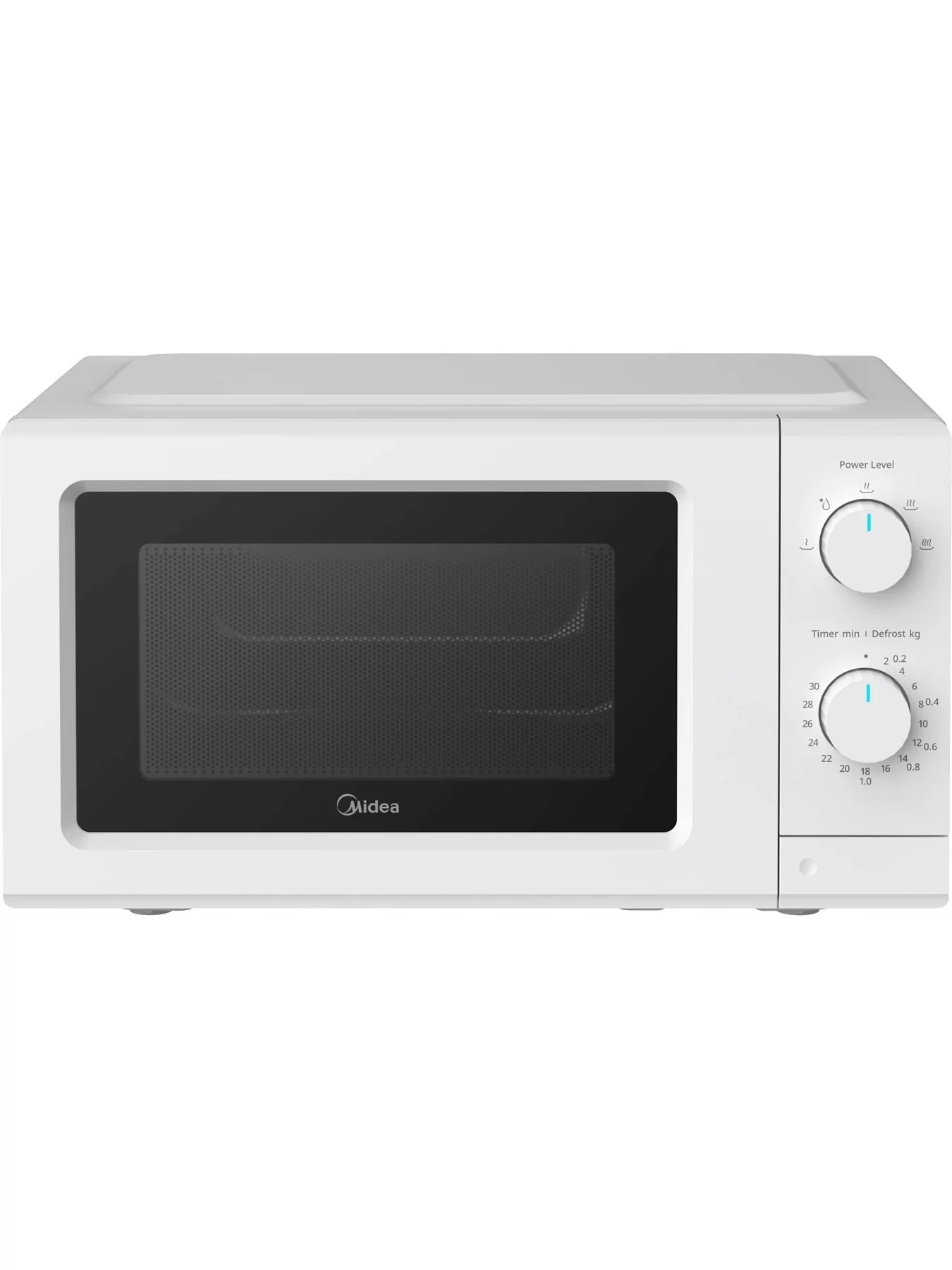 Микроволновая печь Midea MD-MP012MK-WH (19 л, 700 Вт, переключатели поворотный механизм, белый)-0