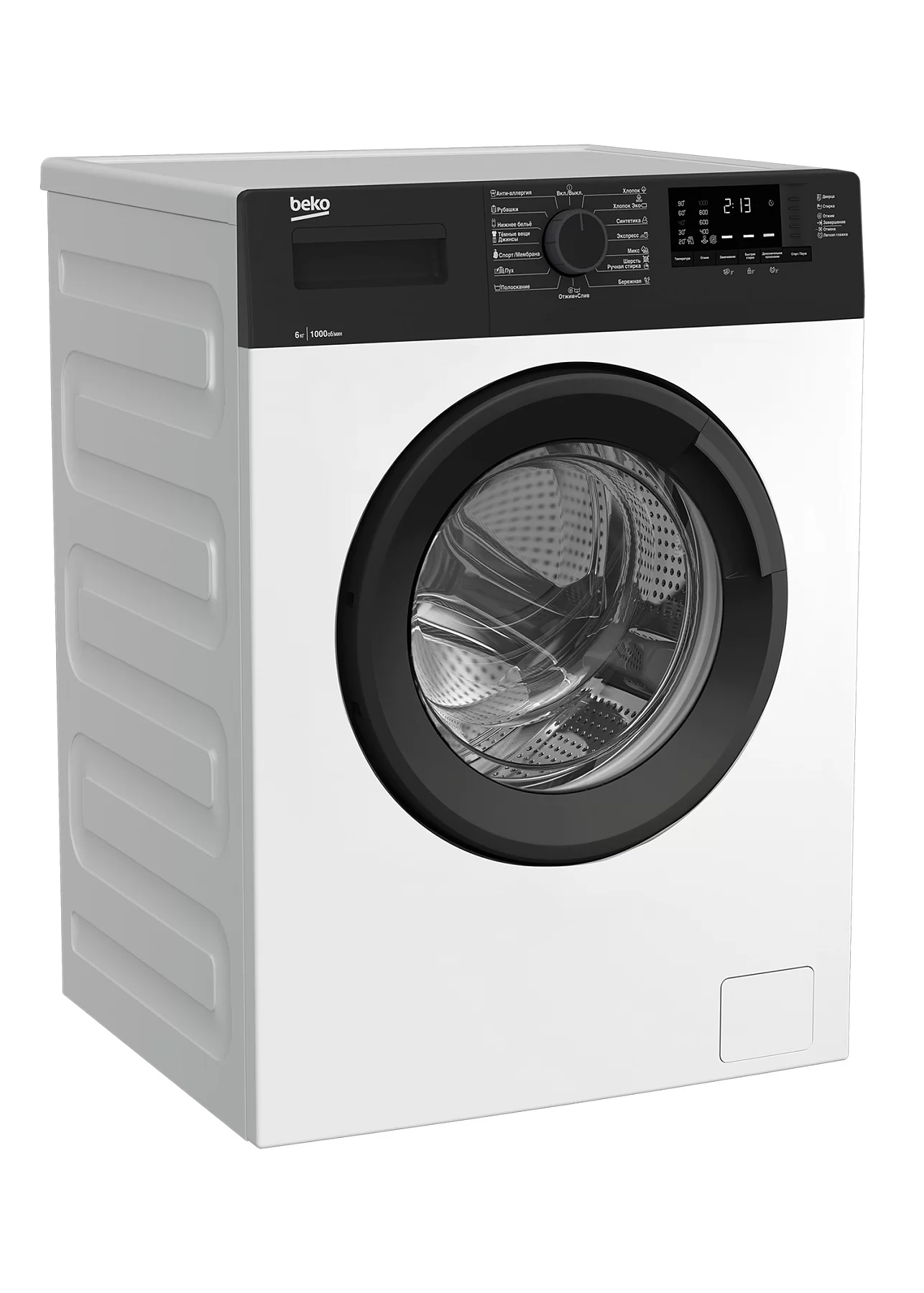 Стиральная машина Beko WRE65120ZAW (42,4-44см / 6кг / 1000об / A)-0
