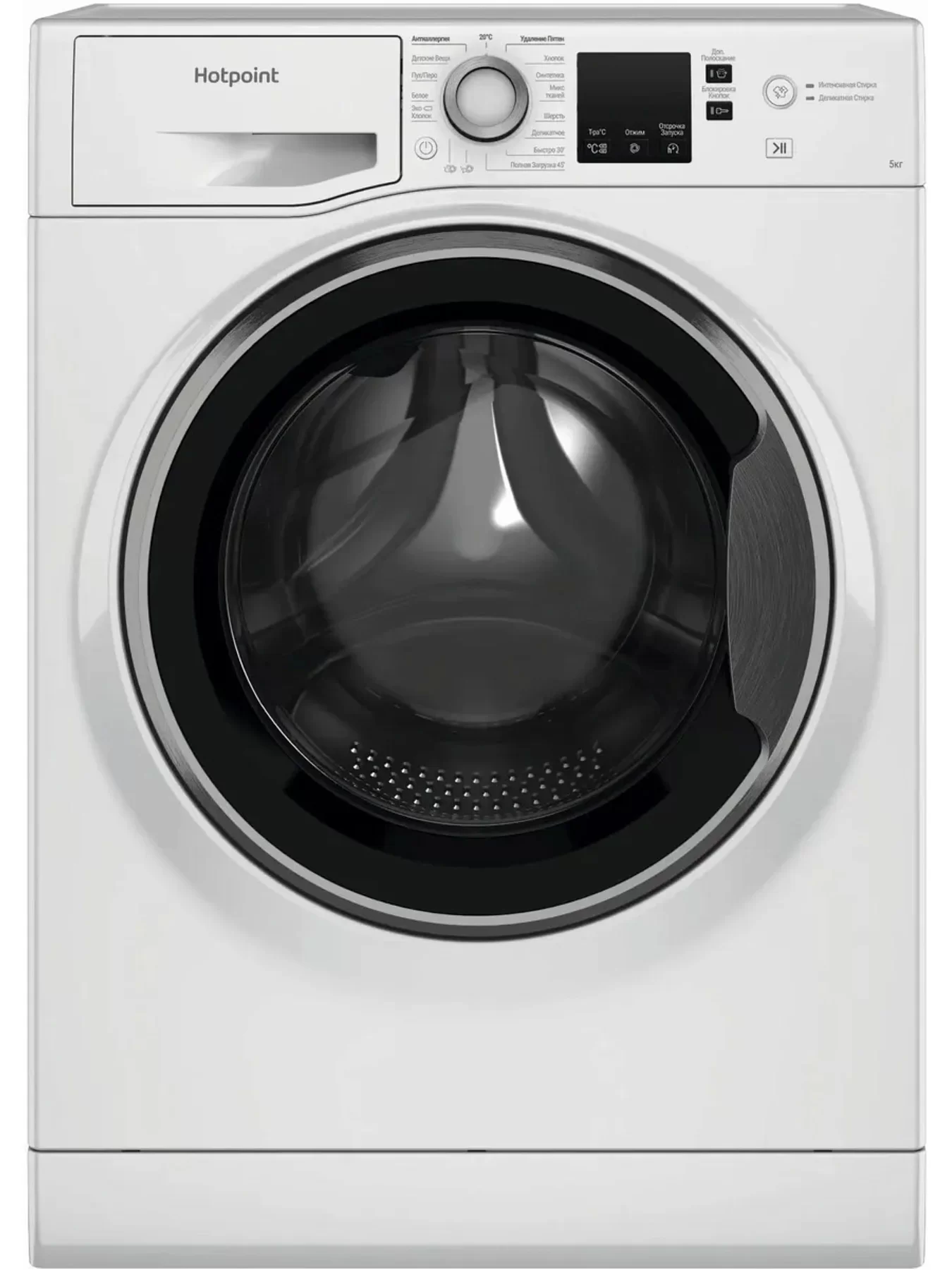 Стиральная машина Hotpoint NUS 5015 S RU (34,8см / 5кг / 1000об / A)-0