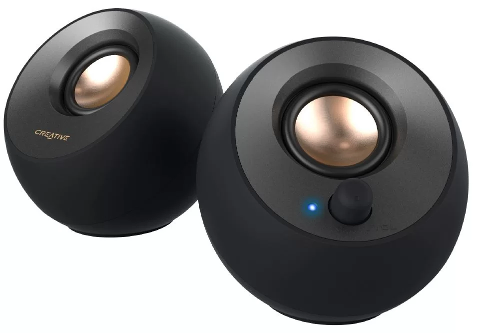 Колонки 2.0 Creative Pebble V2 / 16W / USB-C / Черный /-0