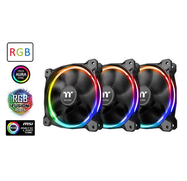 Комплект кулеров для корпуса Thermaltake Riing 12 LED RGB Radiator Fan Sync Edition 3-Fan Pack (CL-F071-PL12SW-A)-0