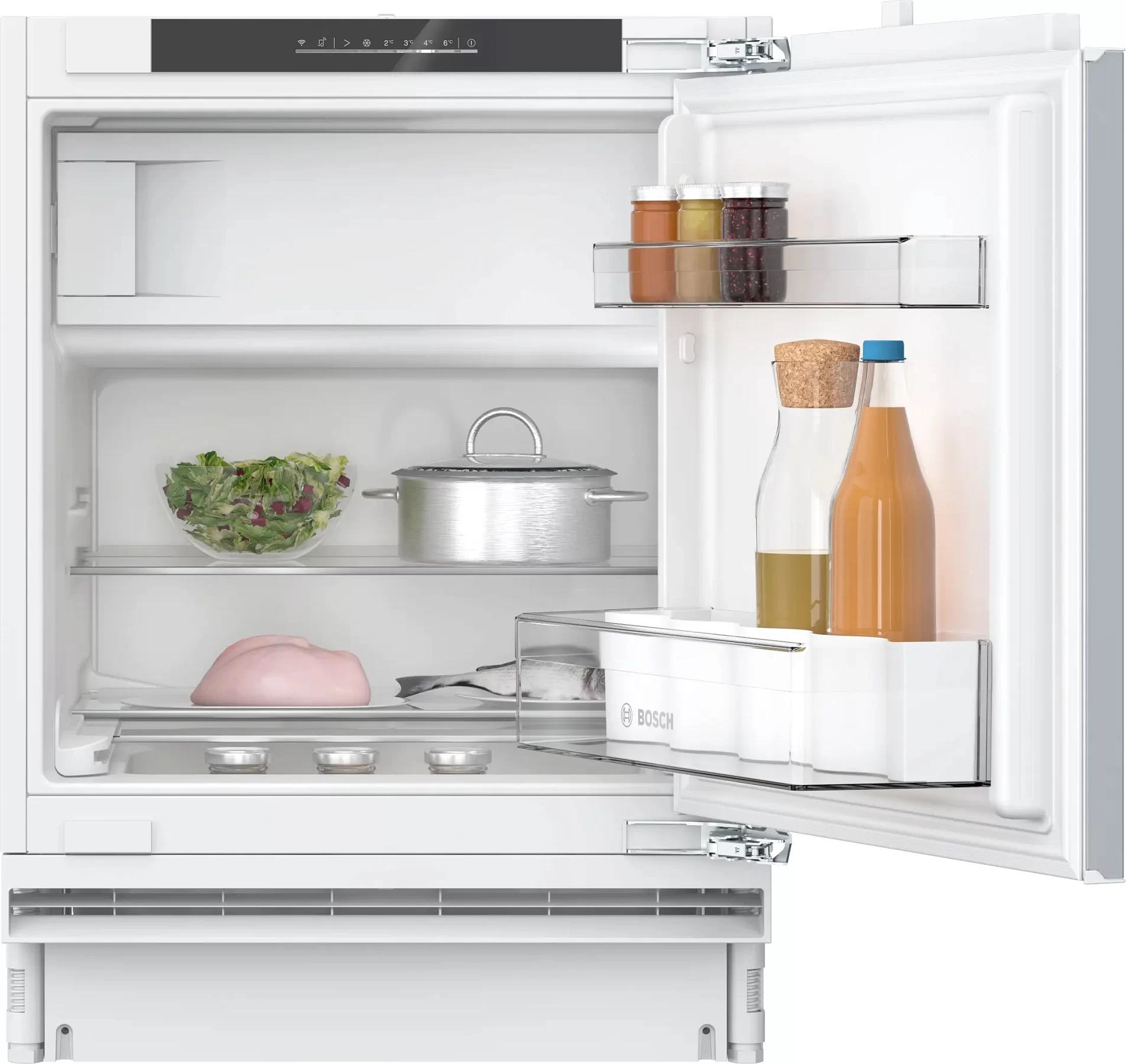 Холодильник встраиваемый Bosch KUL22VFD0 (Serie4 / Объем-110л / Высота-82см / А++ /Жесткое крепл. фасадов/Home Connect/ капельная система / однодвер.)-0