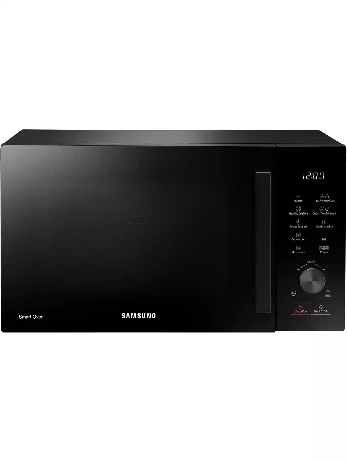 Микроволновая печь Samsung MC28A5127AK (28 л, 900 Вт, переключатели кнопки и поворотный механизм, гриль 1500 Вт, конвекция 2100 Вт, дисплей, чёрный)-0