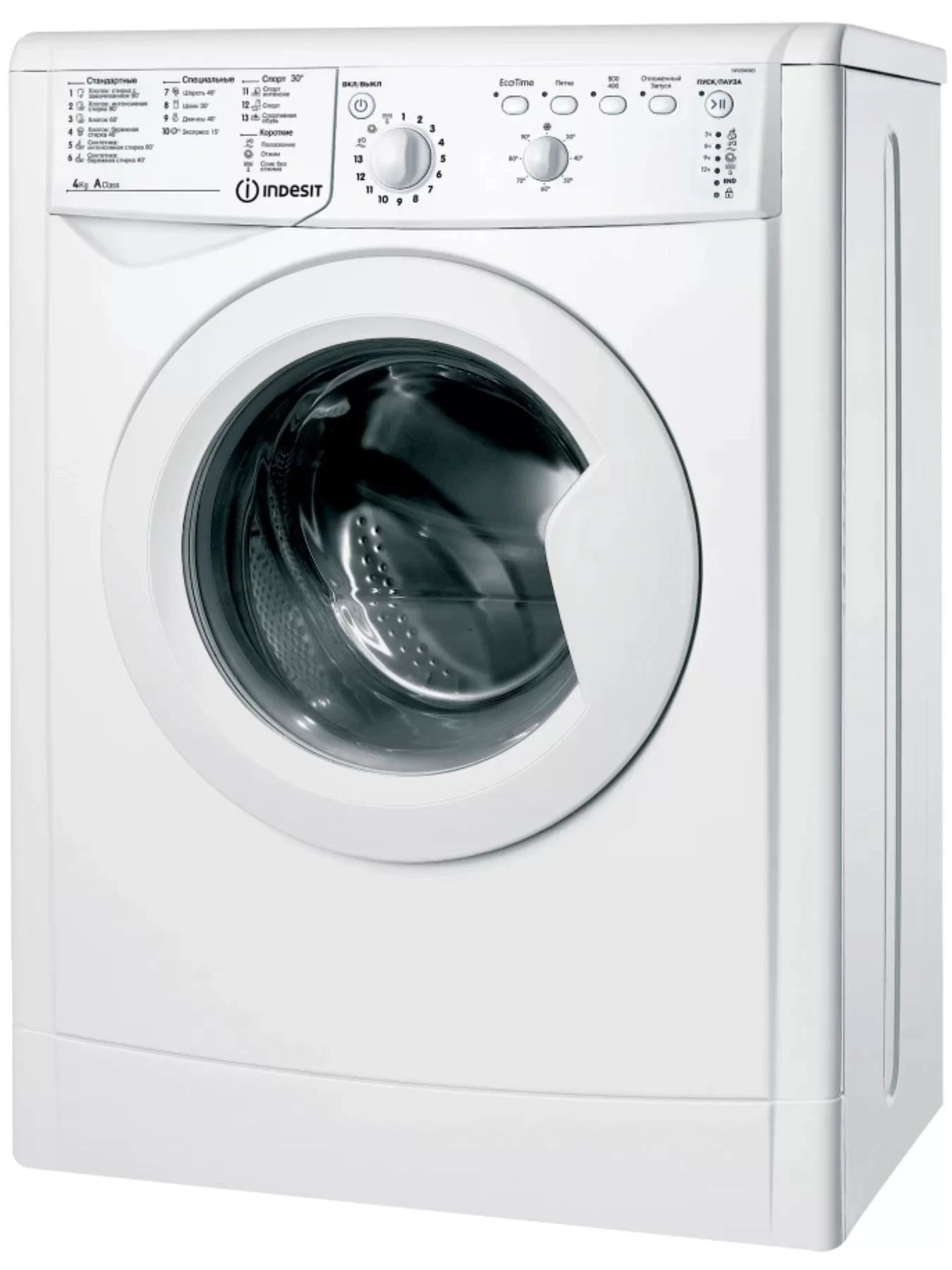 Стиральная машина Indesit IWUB 4085 (CIS) (32,3 см / 4кг / 800об / Eco Time / A)-0