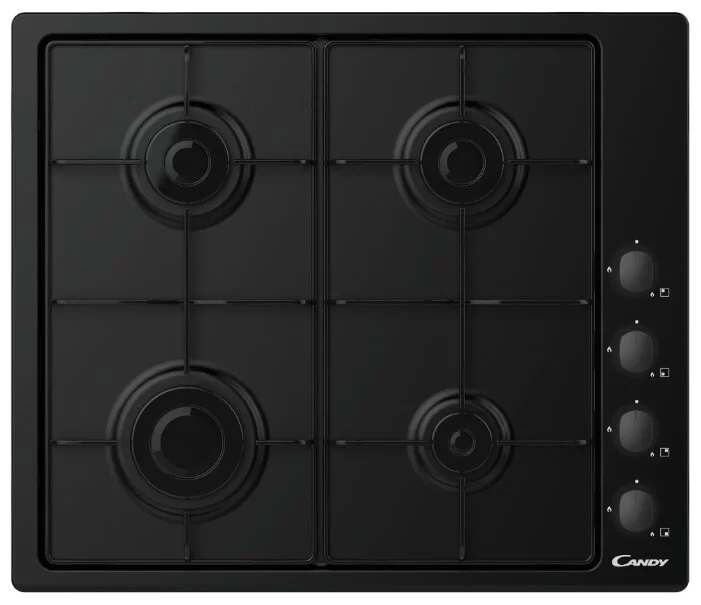 Поверхность газовая Candy CHW6LBB (Smart / черный / сталь / эмалированная сталь)-0