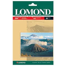 Бумага глянцевая A5 Lomond 230г/м2, 50лист. (0102070)-0