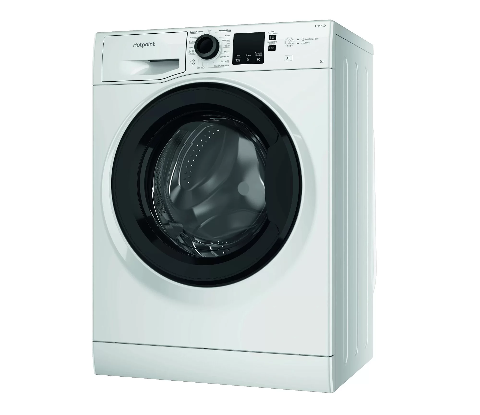 Стиральная машина Hotpoint NSS 6015 K V RU (42,5см / 6кг / 1000об / пар / A)-0
