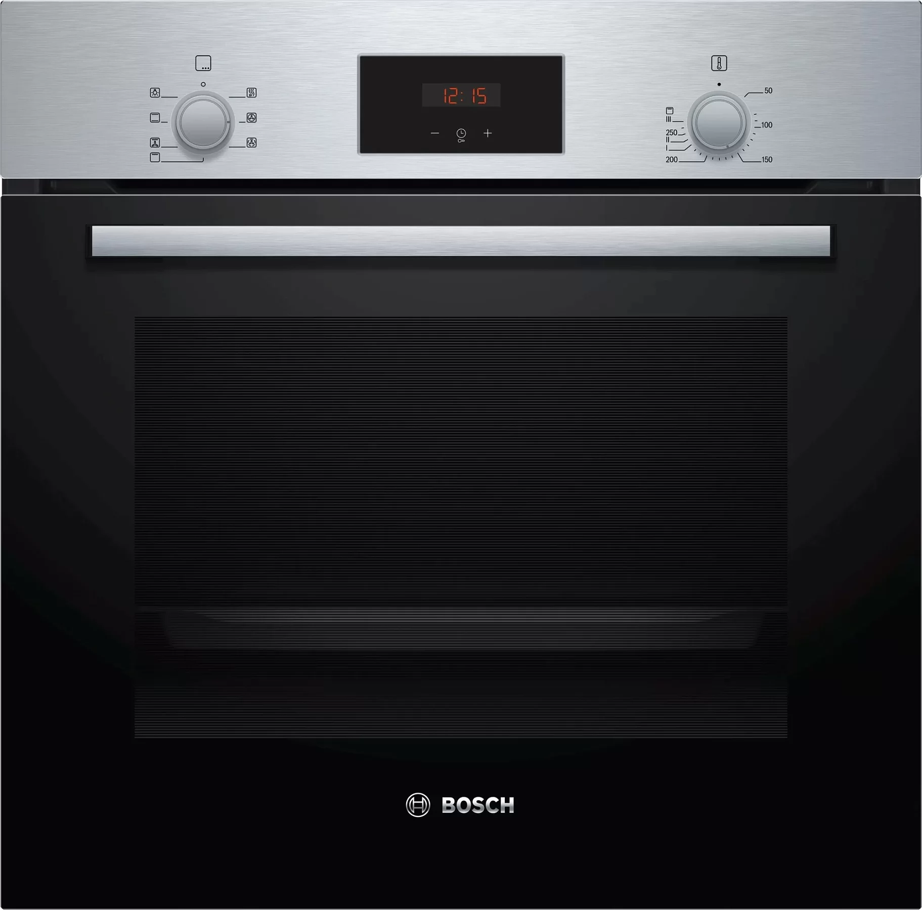 Духовой шкаф Bosch HBF113BR1S (Serie2 / 66 л / до 270 °C / Нерж сталь / Гриль / съемные направляющие / A)-0