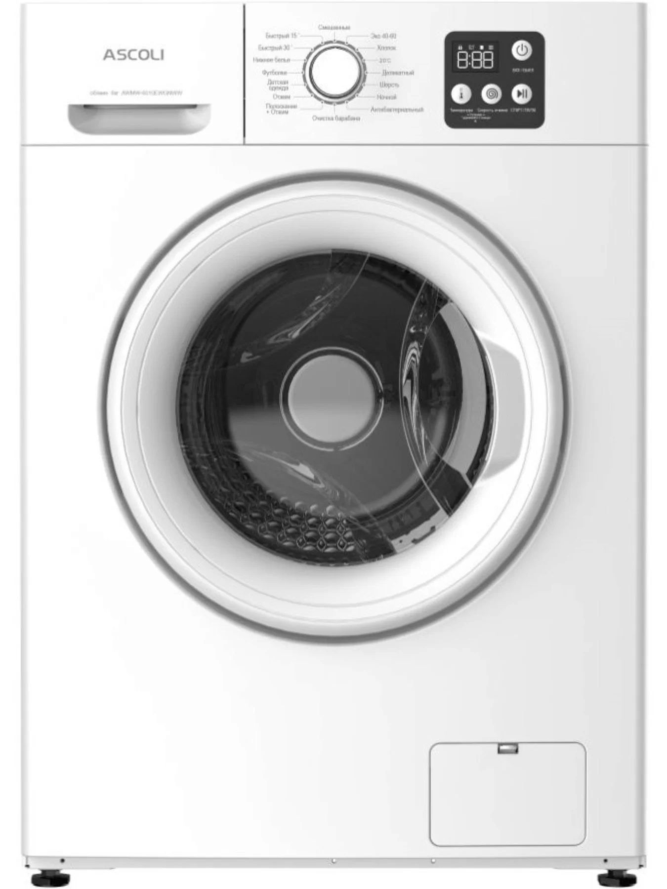 RFB Стиральная машина Ascoli AWMW-6010EWGNWW (44.5см / 6кг / 1000об / A+)-0