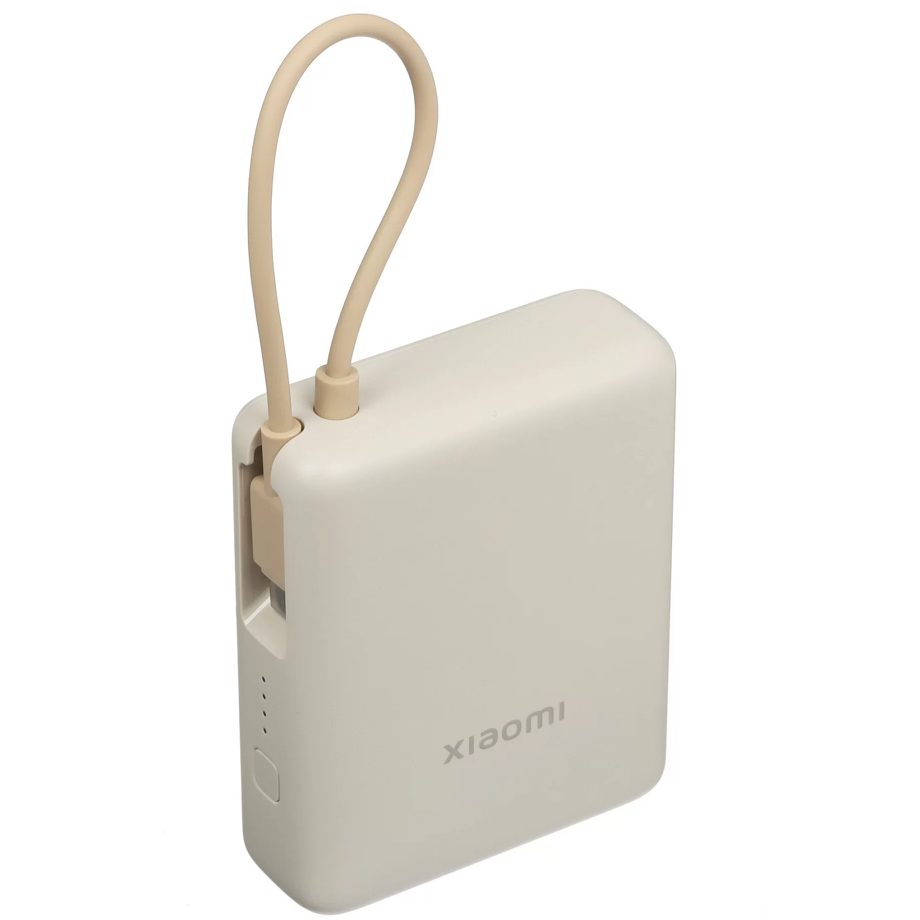 Портативная батарея Xiaomi Power Bank 33W 10000mAh, встроенный кабель, бежевая (BHR9333GL)-0