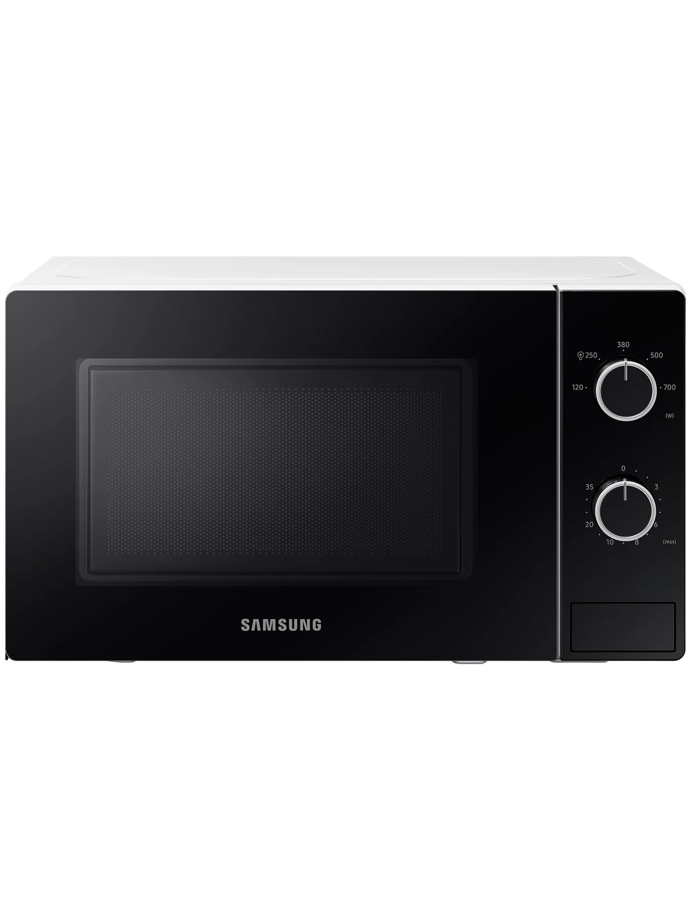 Микроволновая печь Samsung MS20A3010AH/BA (20 л, 700 Вт, переключатели поворотный механизм, белый)-0