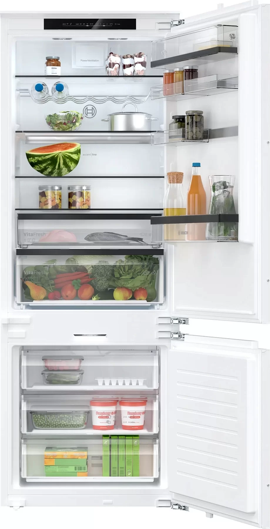 Холодильник встраиваемый Bosch KBN96SDD0 (Serie6 / Объем - 382 л / Высота - 193,5 см / Ширина - 70,8 см / Жесткое крепление фасадов / NoFrost)-0
