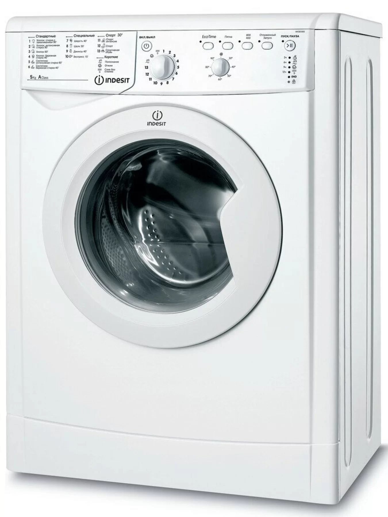 Стиральная машина Indesit IWSB 5085 (CIS) (42 см / 5кг / 800об / Eco Time / A)-0