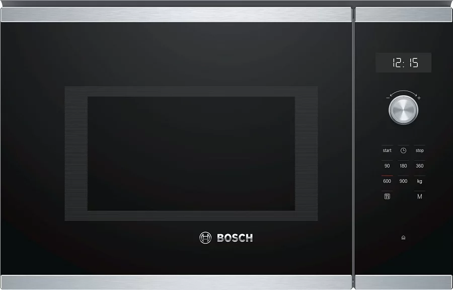 Микроволновая печь встраиваемая Bosch BEL554MS0 (Serie6 / черный/нерж / 25л / ширина - 59,4 см / 900Вт / Autopilot7 / Гриль - 1200 Вт)-0