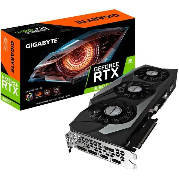 RFB Видеокарта Gigabyte GeForce RTX 3080TI 12GB GAMING OC GDDR6X (GV-N308TGAMING OC-12GD) 1710/19000MHz 3*DP, 2*HDMI-0