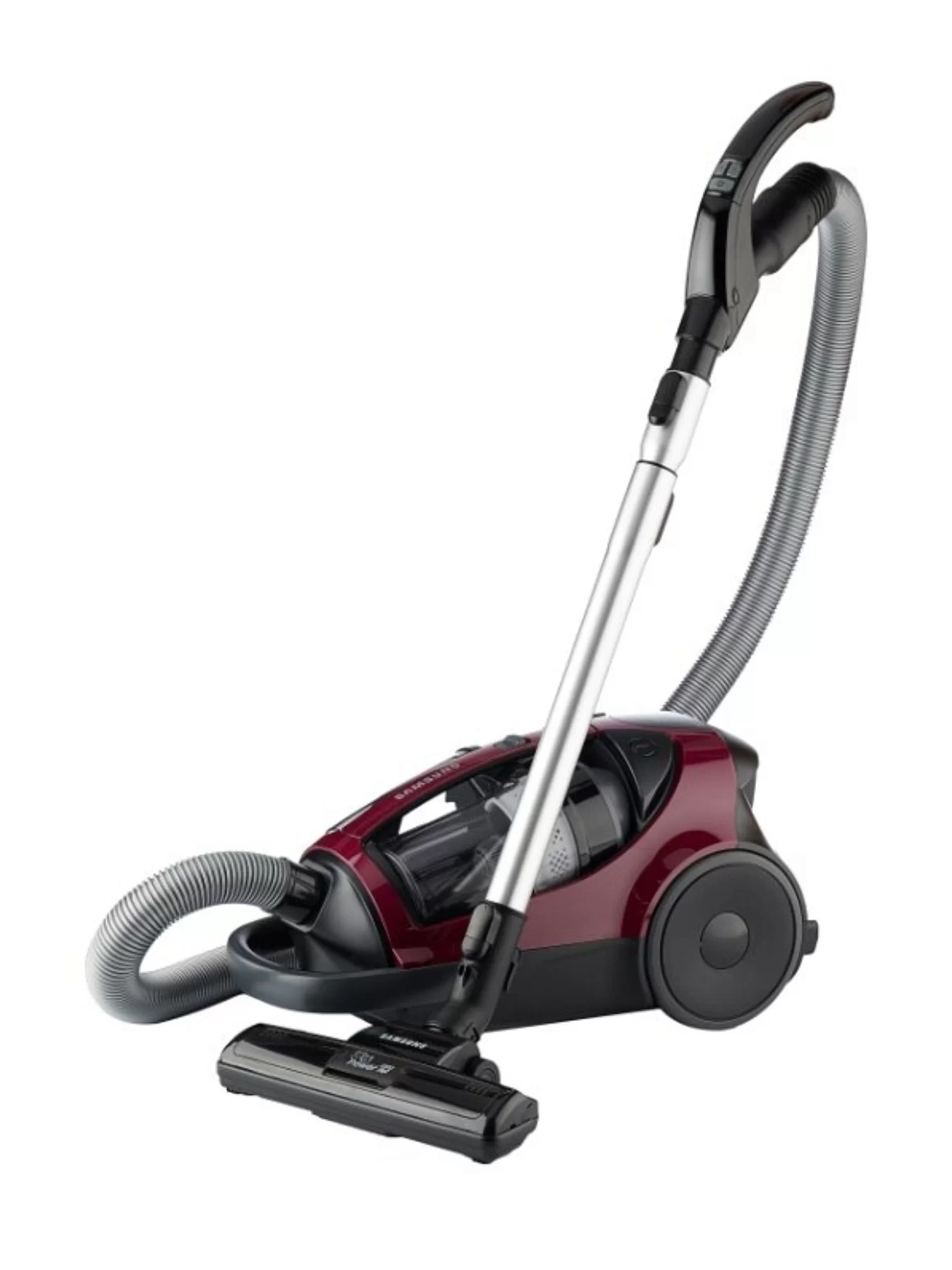 Пылесос Samsung VCC885FH3P (2200/430 Вт, контейнер 2л, бордовый, турбощётка)-0