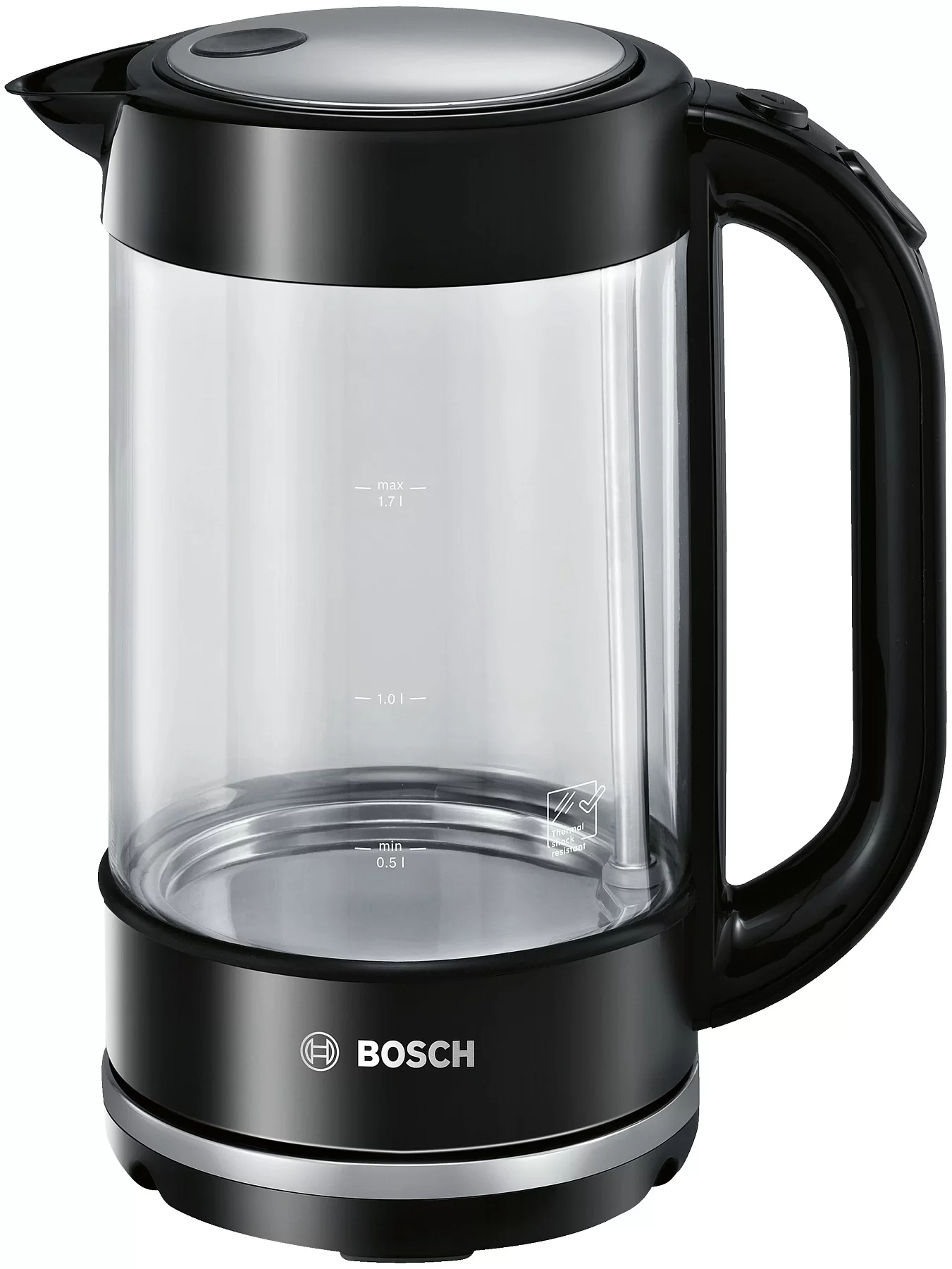 Чайник Bosch TWK70B03 (2400Вт / 1,7л / стекло / черный)-0