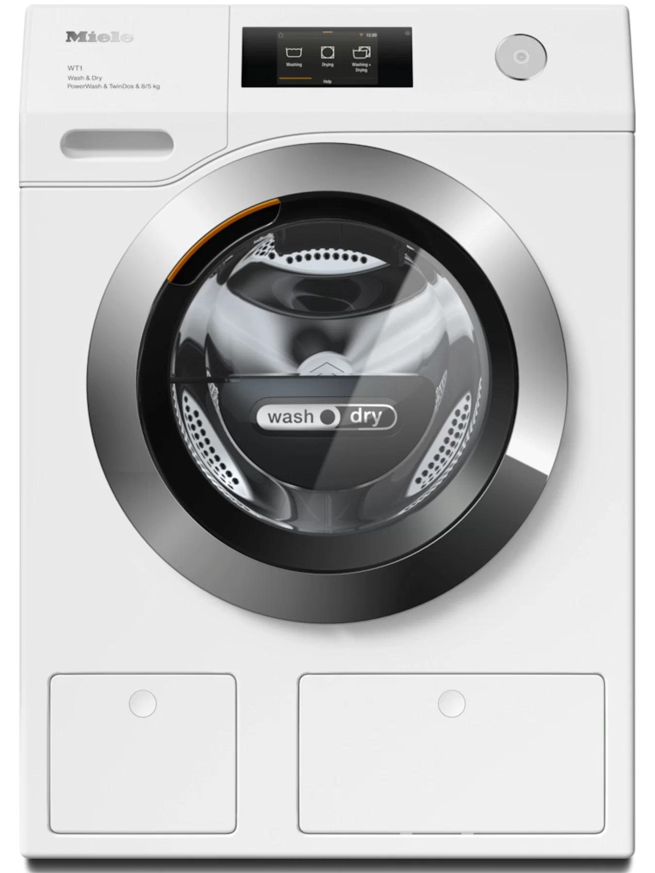 Стирально-сушильная машина Miele WTR870WPM PW (W1 / 59,6 см / 8кг/5кг / 1600об / TwinDos / CapDosing / AddLoad / Miele@home / TwinDos / PowerWash 2.0)-0