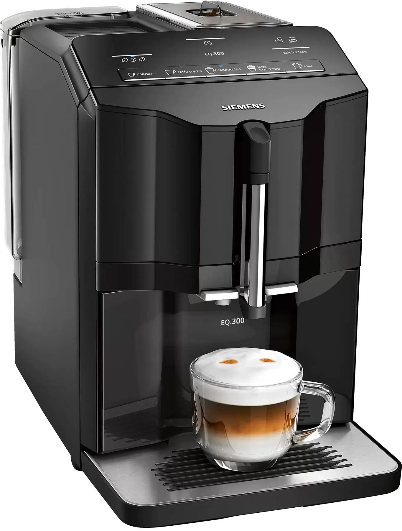 Кофемашина Siemens EQ.300 TI35A209RW (кофе зерновой/ 1300 Вт/ 1.4 л/ автоматический капучинатор/ 4 напитка)-0