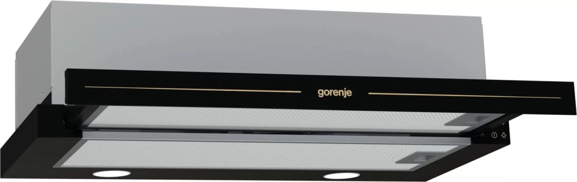 Вытяжка телескопическая Gorenje BHP62CLB (Classico / 435 м³/ч / 135 Вт / LED освещение 2x3 Вт / ширина - 60 см / Антрацит )-0