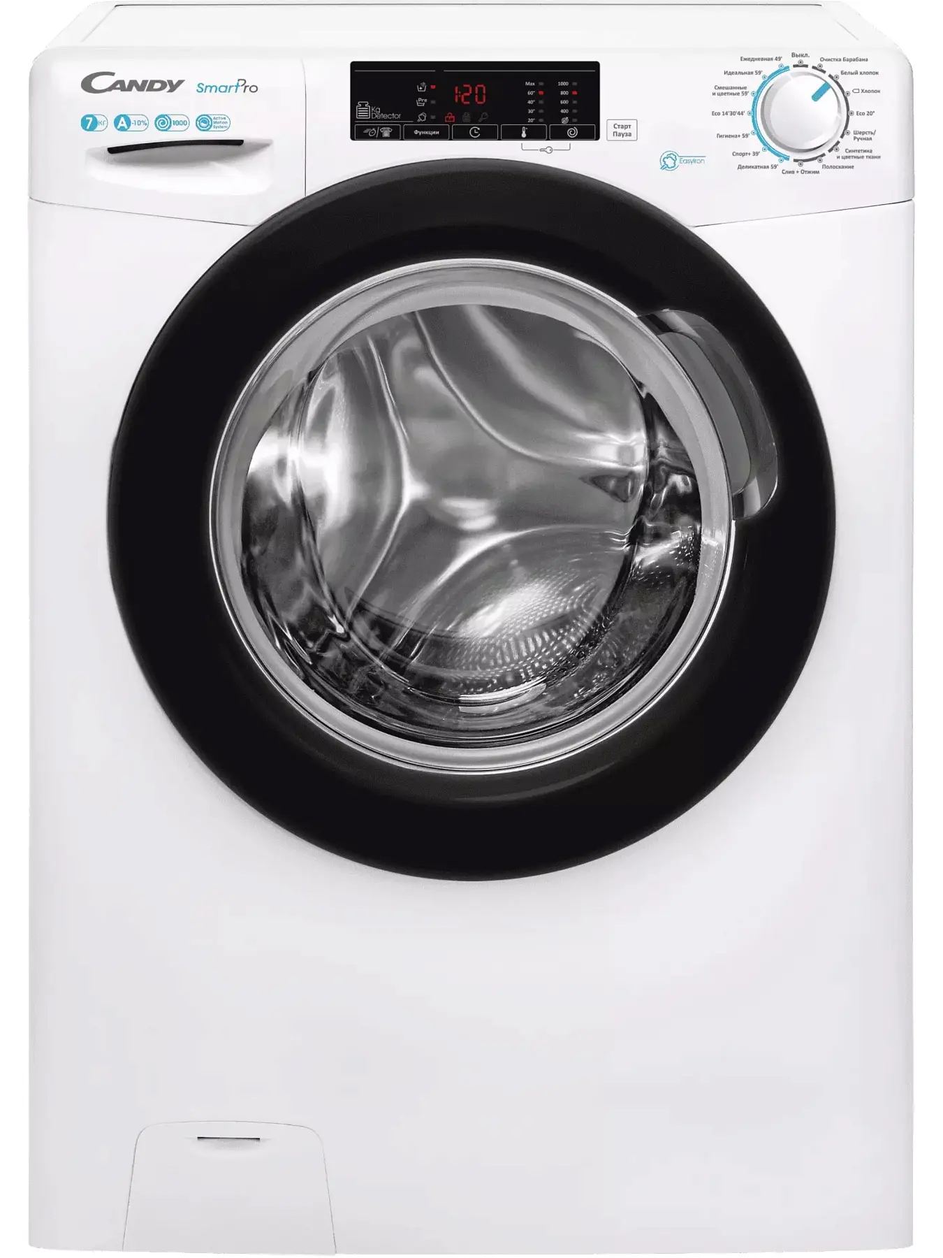 Стиральная машина Candy Smart Pro CSO4 107TB1/2-07 (40-45.4см / 7кг / 1000об / Пар / A)-0