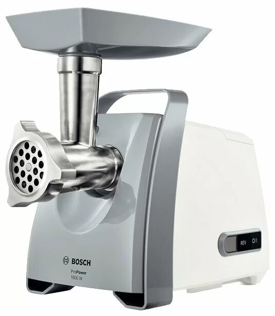 Мясорубка Bosch MFW66020 (1800 Вт/ 3 кг/мин/ реверс/ белый)-0