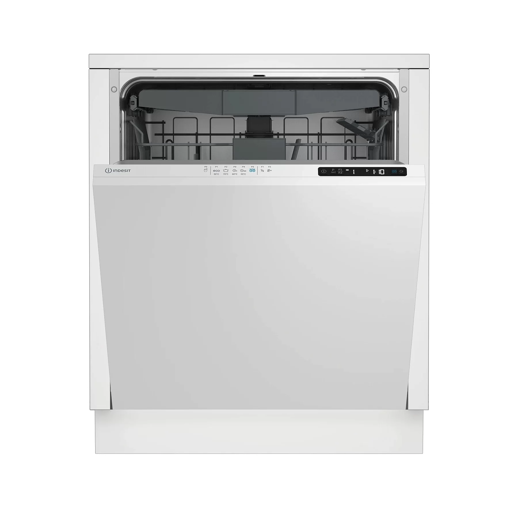 Машина посудомоечная встраиваемая 60 см Indesit DI 5C29 (15 комплектов / 3 полки / расход воды - 9,9 л / Selfdry / Overflow / А)-0
