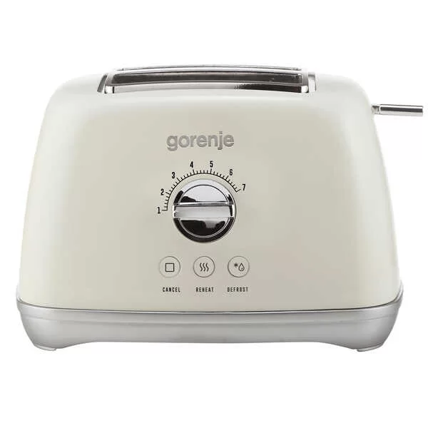 Тостер Gorenje T900RL (1000 Вт/ тостов - 2/ подогрев, размораживание/ белый)-0