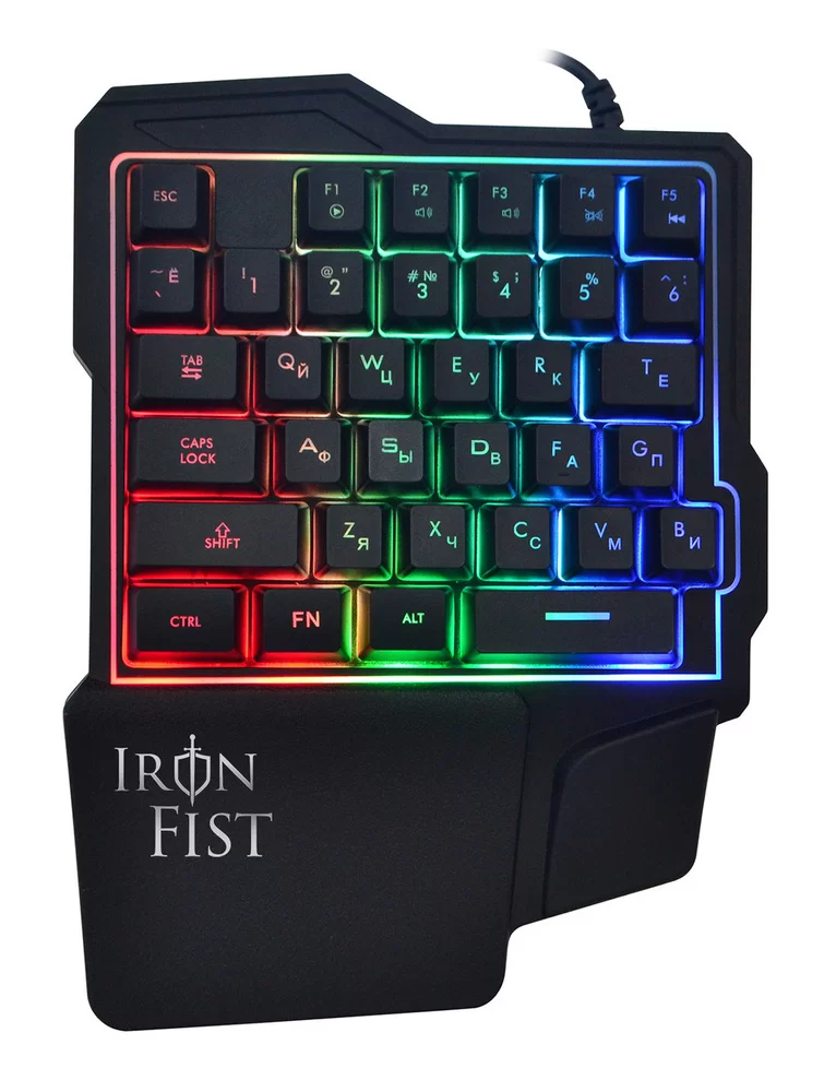 Игровой блок Оклик 701G IRON FIST черный USB-0