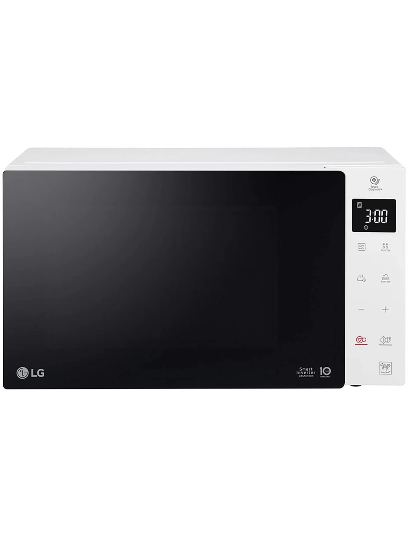 Микроволновая печь LG MS23NECBW (23 л, 1150 Вт, переключатели сенсор, белый/черный, EasyClean, Smart Inverter)-0
