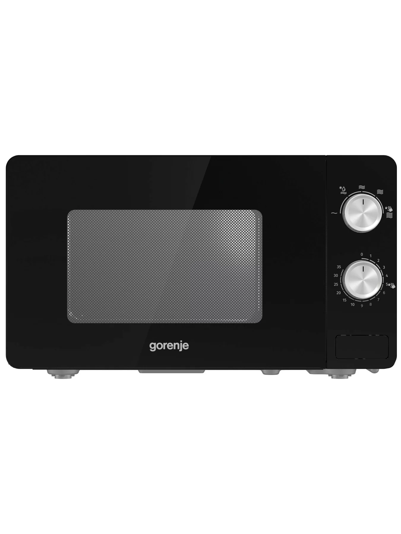 Микроволновая печь Gorenje MO20E1B (Essential / 20 л, 800 Вт, переключатели поворотный механизм, черный)-0