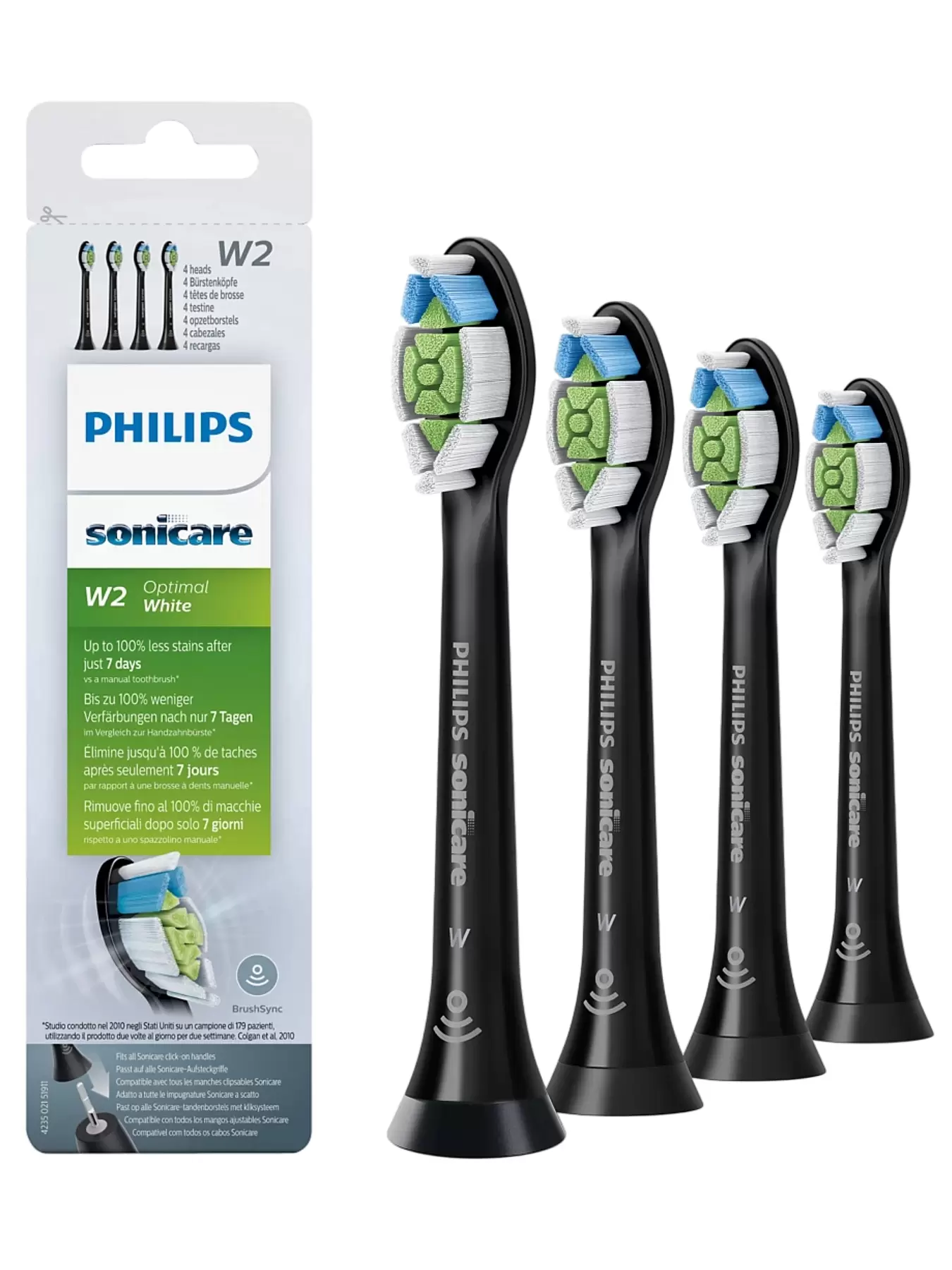Насадка для зубных щеток Philips HX6064/11 Optimal White (4 шт)-0