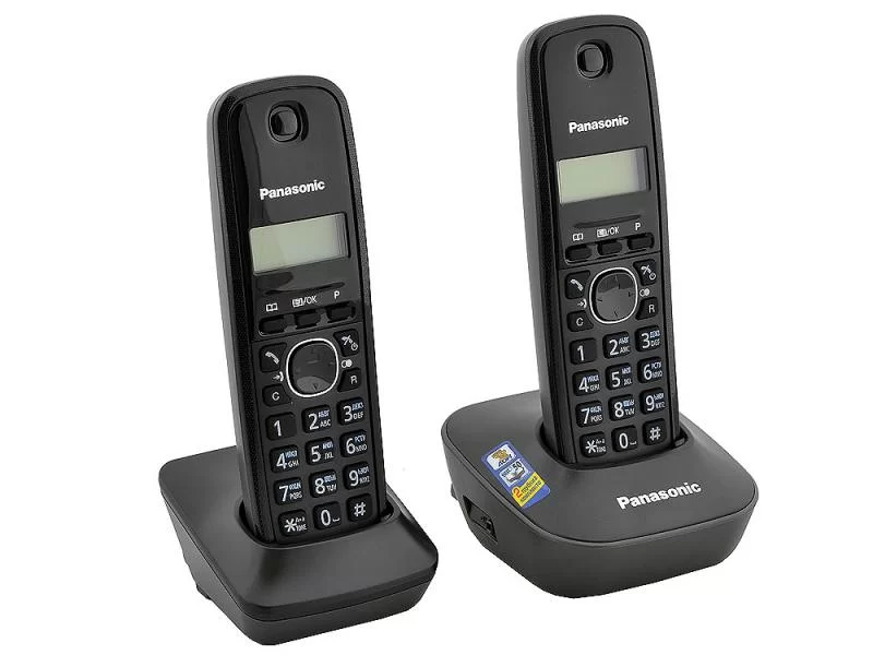 Телефон Panasonic KX-TG1612RUН 2 трубки-0